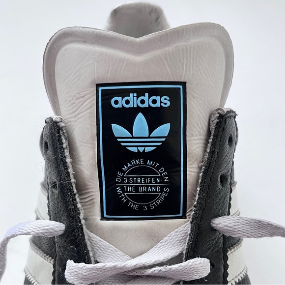 Men’s Vintage Y2K Gazalle 2006 Black Leather Soccer Sneakers Size 8.5 - Picture 16 of 16